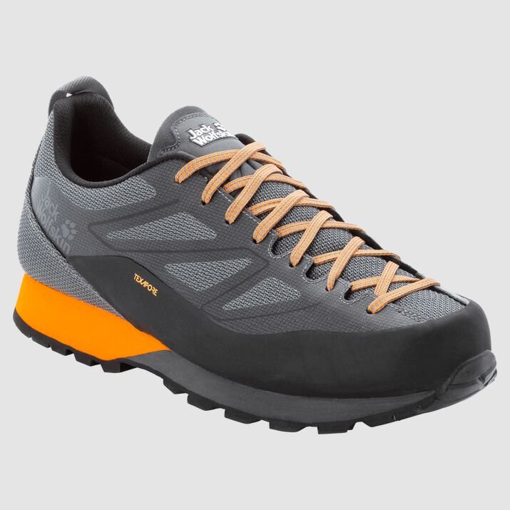 Zapatillas Senderismo Jack Wolfskin Scrambler 2 Texapore Low Hombre Negros/Naranjas Mexico-6791321